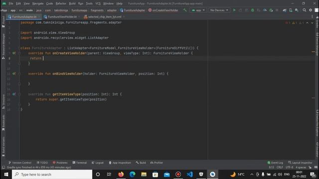 Furniture Store App Using Kotlin 2023