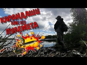 Карандаши Как Из Пулемета/Рыбалка На Спиннинг/Щука На Озере/Летняя Рыбалка На Щуку