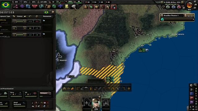 O BRASIL NA PRIMEIRA GUERRA MUNDIAL - Hearts of Iron 4 смотреть онлайн