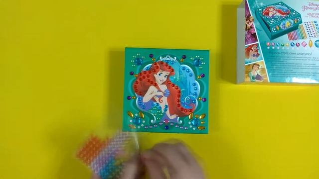 Шкатулка со стразами Русалочка детский набор для творчества. Развивающие занятия для девочек 3 лет. смотреть онлайн
