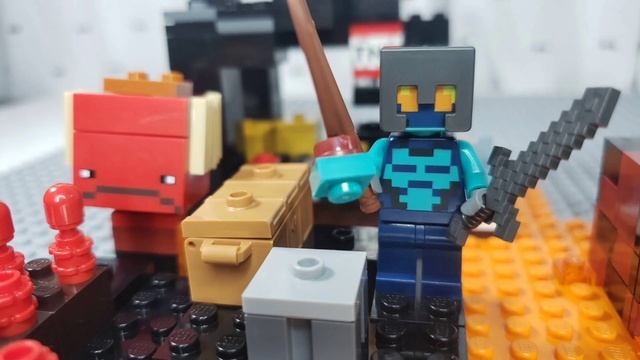 Lego 21185 The Nether Bastion #stopmotion #minecraft смотреть онлайн