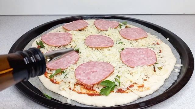 Пицца салями в домашних условиях/Salami pizza смотреть онлайн