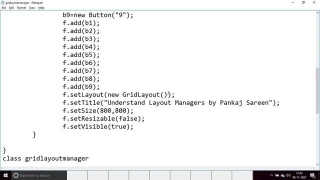 Layout Managers in JAVA AWT with Examples: GridLayout, BorderLayout, FlowLayout (Very Important) смотреть онлайн