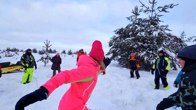 Новогодний выезд на снегоходах с BRP клубом PULSAR смотреть онлайн