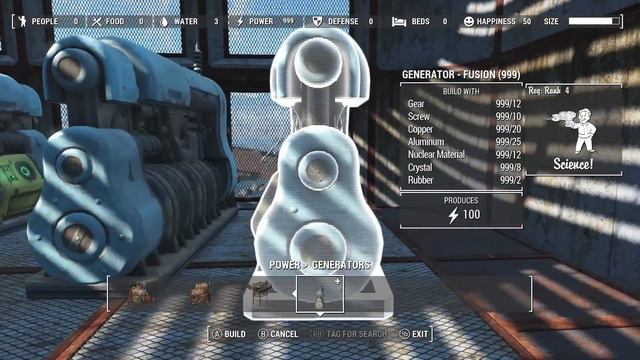 Fallout 4 - Wasteland Workshop - Creating Ultimate Powerplant