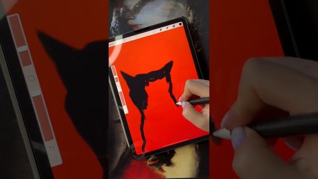 Взъерошенный котик на фоне яркого заката ❤️ #арт #рисунок #рисование #рисую #procreate #ipad #art смотреть онлайн