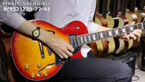 Обзор полуакустической гитары Caraya E239CS Les Paul