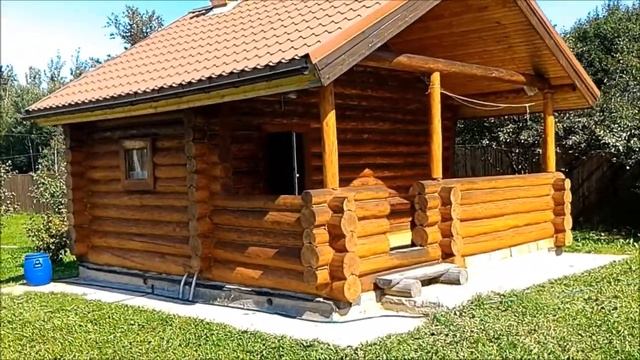 Старый сруб станет НОВЫМ. Как восстановить цвет сруба. Как усилить защиту бревна от влаги и грибка. смотреть онлайн