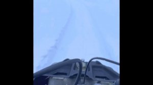 Буран АЕ, Буран лидер АД в деле. Весна, мокрый, вязкий снег. Низовья реки Оленек.