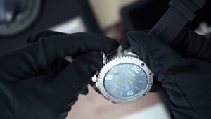 U-Boat Automatic Sommerso Diver Watch Blue Silicone Strap 9014