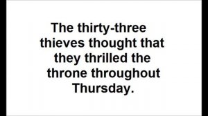 Скороговорки на английском - средние часть 3