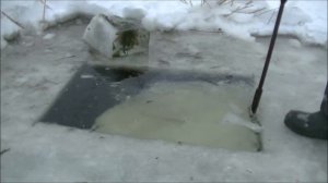 Рыбалка в декабре фитилями (вентерями) . На ротана!