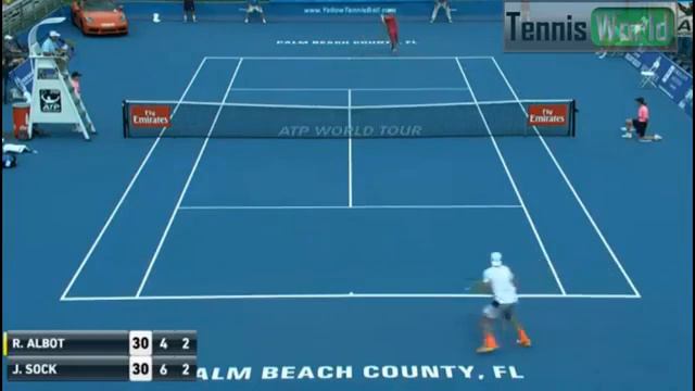 Jack Sock Vs Radu Albot Highlights Delray Beach Open 2017
