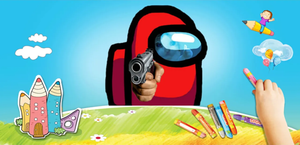 Рисуем AMONG AS!!!. Кто же Предатель. Draw AMONG AS. Рисование.