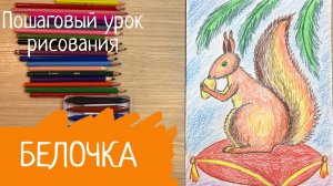 Рисунки карандашом для детей Белочка рисунок к сказке о царе Салтане Белка рисунок к сказке Пушкина