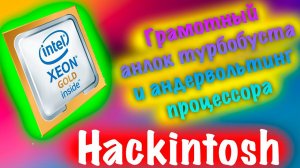 ГРАМОТНЫЙ АНЛОК ТУРБОБУСТА И АНДЕРВОЛЬТИНГ ПРОЦЕССОРА INTEL XEON!!! HACKINTOSH