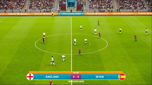 PES 2021 PC | UEFA EURO 2020 FINAL ENGLAND VS SPAIN | REMAKE THE EURO FINAL.