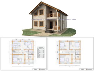 ДЕРЕВЯННЫЙ ДОМ ИЗ ПРОФИЛИРОВАННОГО БРУСА