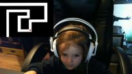 5 year old playing scary maze game prank reaction