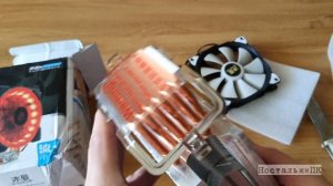 Мощный кулер c AliExpress Снеговик 6ть тепловых трубок!!!
