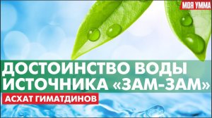 Достоинство воды источника  Зам-Зам