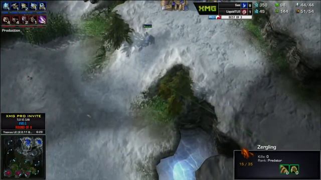 Game Video StarCraft 2 TLO vs San XMG Balance Test Pro Invite Game 2 смотреть онлайн