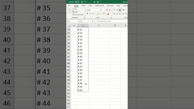 Automatically number rows using Sequence and Counta in Excel!