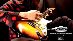 VOX VHG-ROCK Guitar Amplifier Headphones / real sound video
