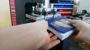 Печать по ежедневникам новой оснасткой на CtFoil