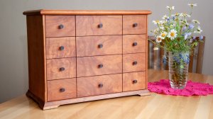 Изготовление Мини-Комода из Вишни. Деревообработка / Making Jewelry Box Cabinet Woodworking