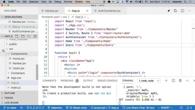 Front-end User Authentication - React - Pt1 смотреть онлайн