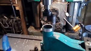 Ремонт сверлильного станка НС 12 ,посадка шкива .1 часть