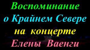 Воспоминание о Крайнем Севере на концерте Елены Ваенги