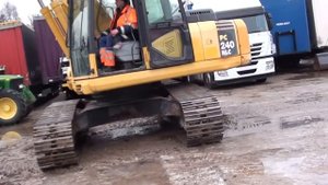 Диагностика гусеничного экскаватора Komatsu PC240-NLC_2-я часть