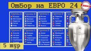 Отбор на Евро 2024. 5-й тур. Англия – Украина. Таблицы. Результаты. Расписание.