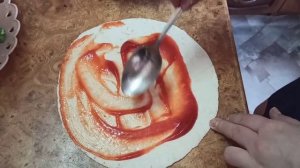 Шаурма на мексиканской лепешке, очень вкусная!!!!