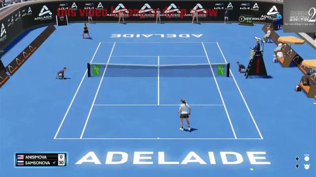 Amanda Anisimova    Vs Liudmila Samsonova   🏆 ⚽ Adeliade Open   (10/01/2023) 🎮 Gameplay On AO
