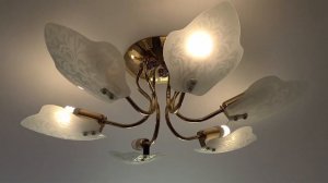 Люстра 6 рожков энергосберегающие лампы валенсиаро