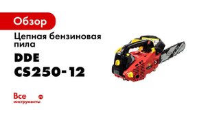 БОЛЬШАЯ ЗАДАЧА   Пила цепная бензиновая DDE CS250 12 В РАБОТЕ