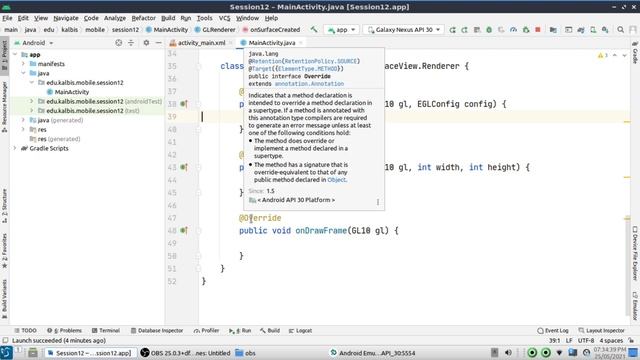 Pemrograman Piranti Bergerak (Android) 12-01: OpenGL - Setup смотреть онлайн