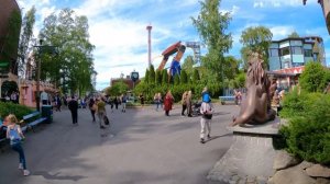 Visiting Linnanmäki Amusement Park, June 2021, Finland, Helsinki [4K]