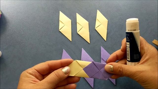 Браслет оригами из бумаги | Origami paper bracelet