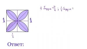 Как найти площадь закрашенной фигуры? Несложная геометрическая задача