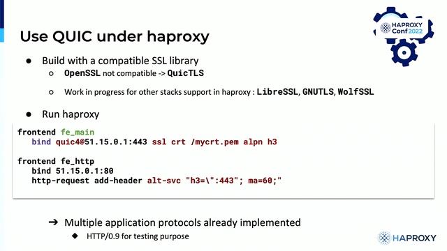 QUIC Implementation in HAProxy | Amaury Denoyelle & Frederic Lecaille смотреть онлайн