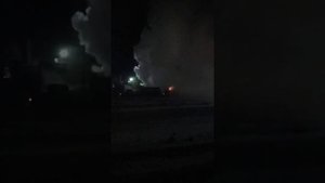 Горит труба тепловоза