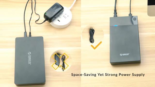 ORICO 3.5-Inch Portable Built-in Power Hard-Drive External Enclosure [3599U3] смотреть онлайн