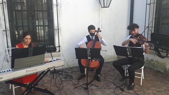 We are the Champions violin, cello, piano cover Queen - Casamiento en Quinta Anchorena Nuva Caterin смотреть онлайн