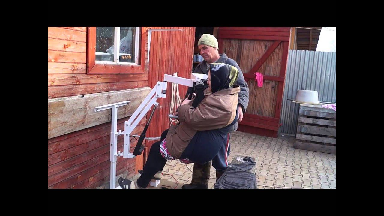 Инвалидный подъёмник Миник поднимает до 140 кг.