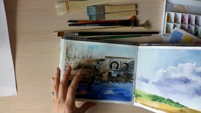 Ключи к акварели #8. Плоские кисти в акварели