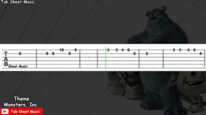 Monsters Inc. Theme - Guitar Tutorial